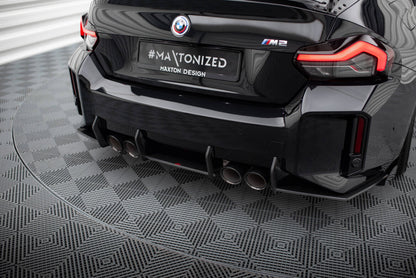 Street Pro Heckansatz Diffusor passend für BMW M2 G87 schwarz matt