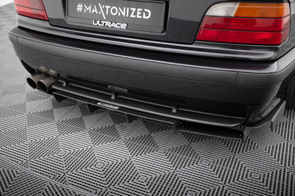 Street Pro Heckansatz Diffusor passend für BMW M3 / 3 M-Paket E36 Coupe schwarz matt