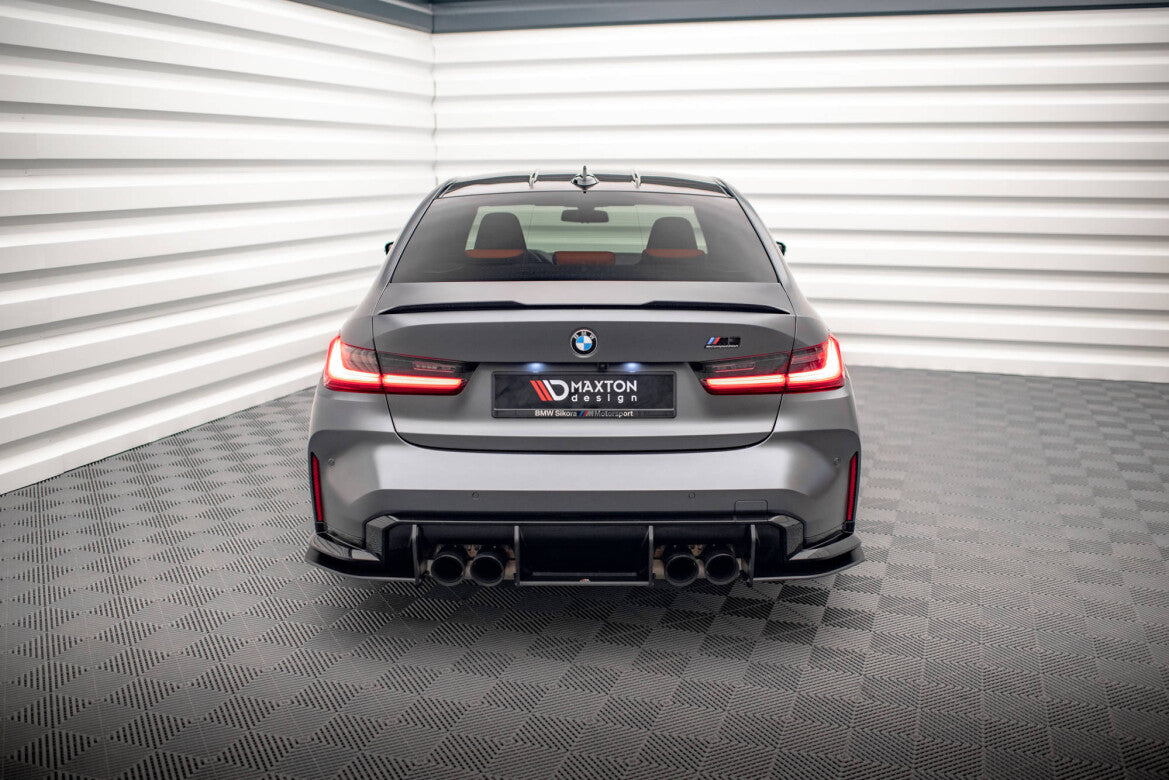 Street Pro Heckansatz Diffusor passend für BMW M3 G80 roter Kern
