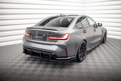 Street Pro Heckansatz Diffusor passend für BMW M3 G80 roter Kern