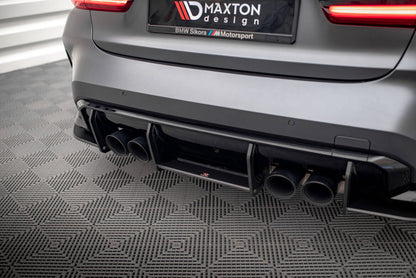Street Pro Heckansatz Diffusor passend für BMW M3 G80 roter Kern