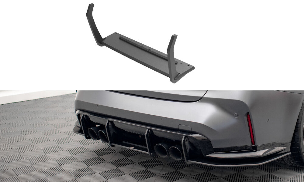 Street Pro Heckansatz Diffusor passend für BMW M3 Limousine / Touring G80 / G81 schwarz matt
