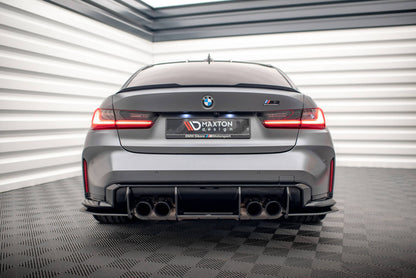 Street Pro Heckansatz Diffusor passend für BMW M3 Limousine / Touring G80 / G81 schwarz matt