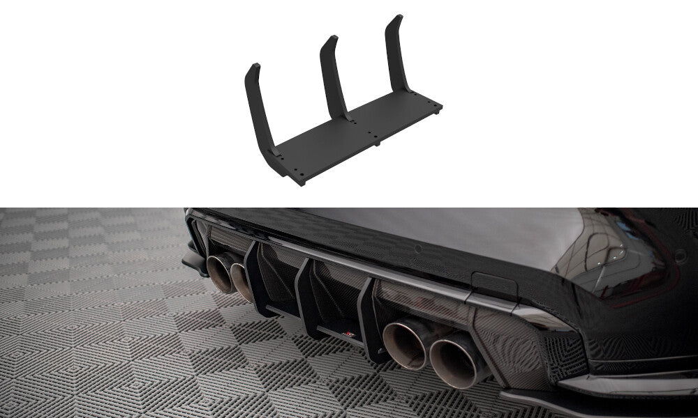 Street Pro Heckansatz Diffusor passend für BMW M3 Limousine / Touring G80 schwarz matt