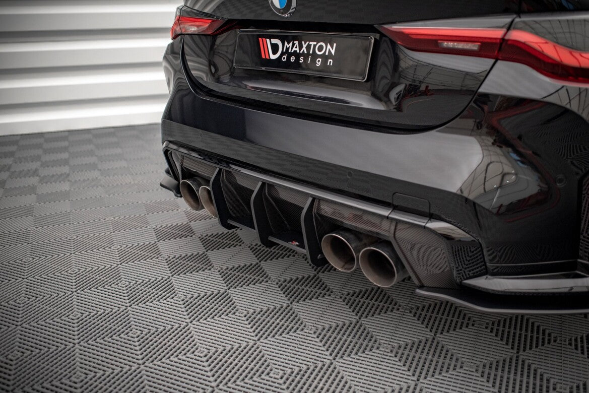 Street Pro Heckansatz Diffusor passend für BMW M3 Limousine / Touring G80 schwarz matt