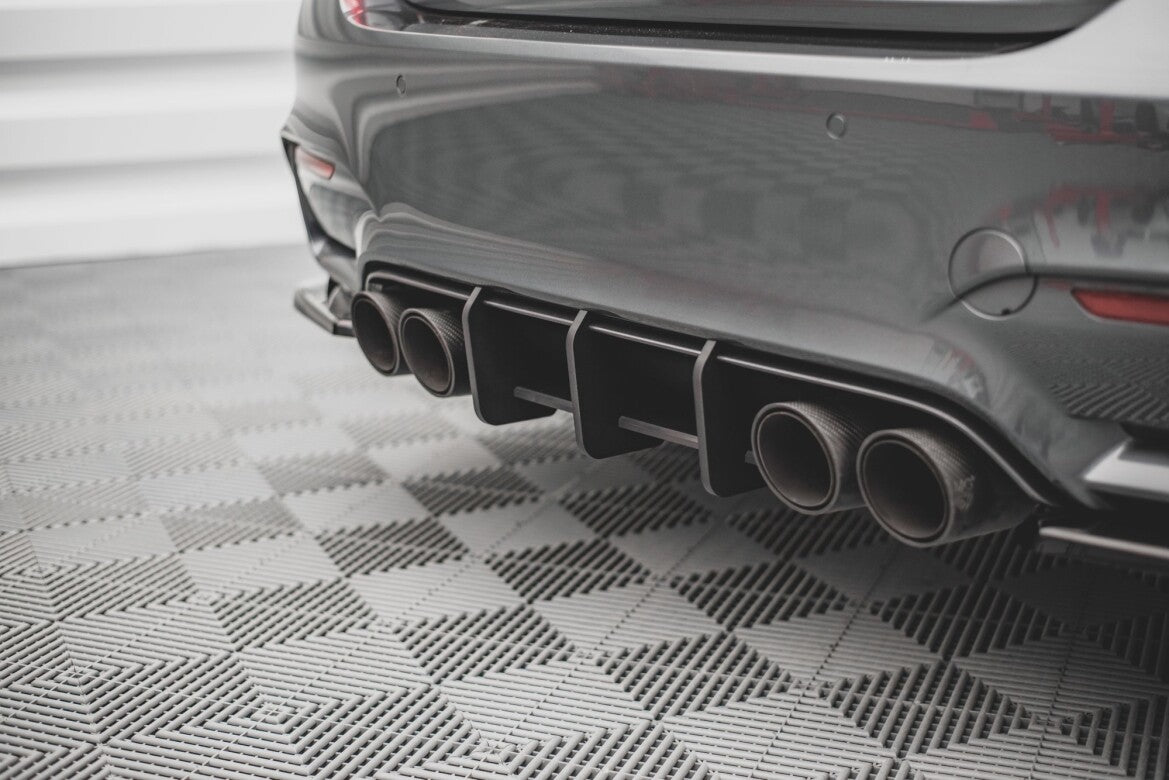 Street Pro Heckansatz Diffusor passend für BMW M4 F82 schwarz matt