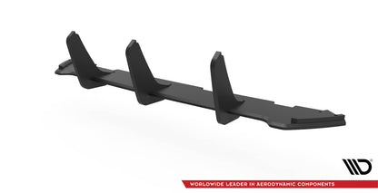 Street Pro Heckansatz Diffusor passend für BMW M5 F90 FL schwarz-rot