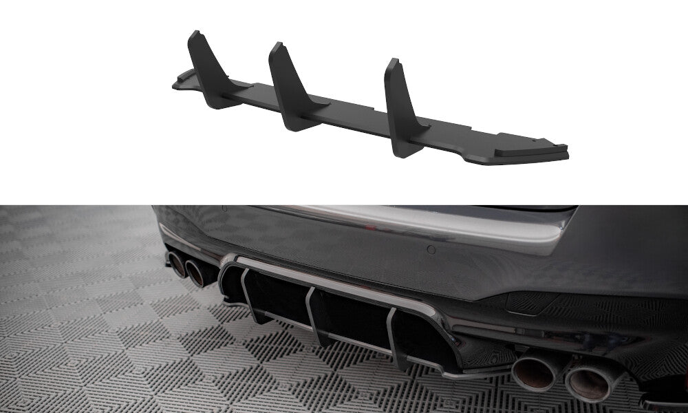 Street Pro Heckansatz Diffusor passend für BMW M5 F90 schwarz matt