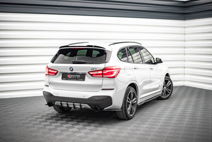 Street Pro Heckansatz Diffusor passend für BMW X1 M-Paket F48 schwarz matt