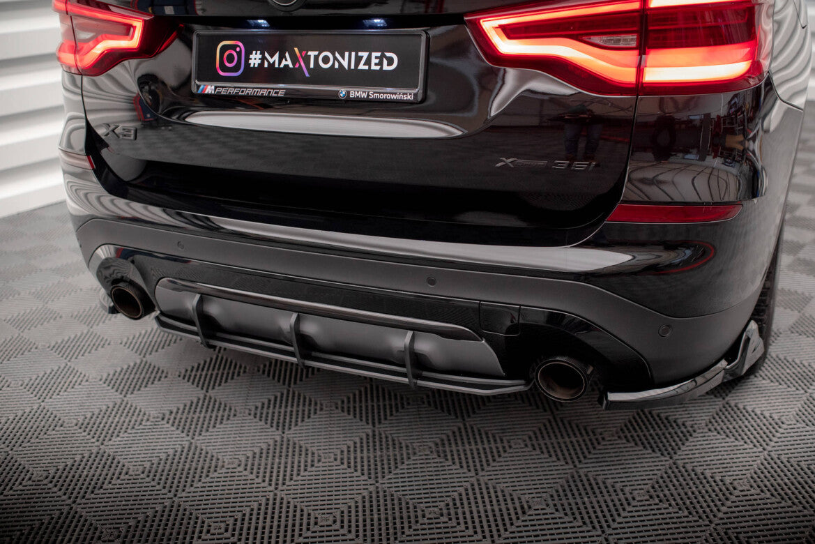 Street Pro Heckansatz Diffusor passend für BMW X3 G01 schwarz matt