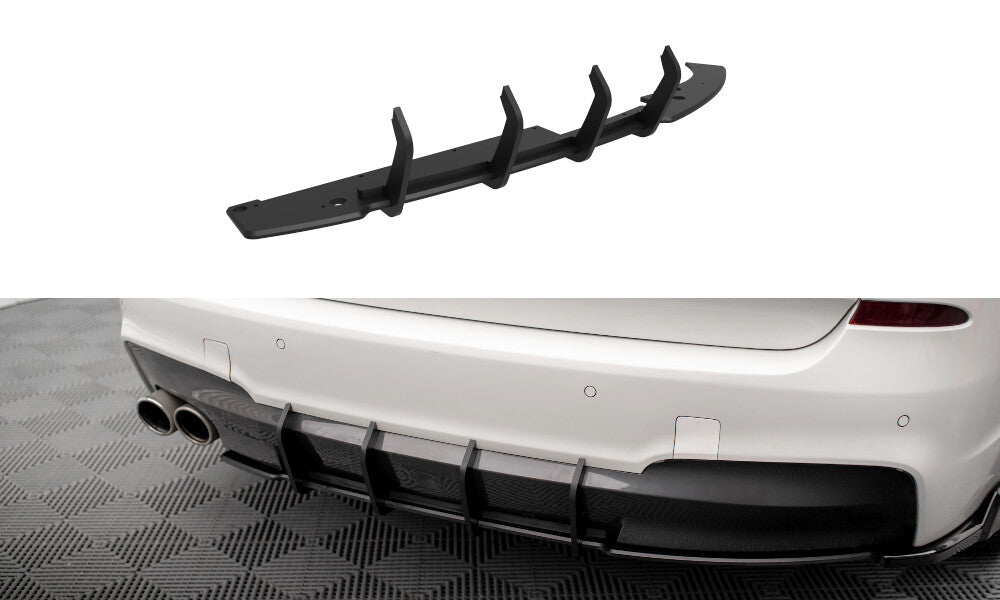 Street Pro Heckansatz Diffusor passend für BMW X3 M-Paket F25 roter Kern