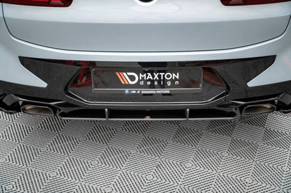 Street Pro Heckansatz Diffusor passend für BMW X4 M-Paket G02 FL schwarz matt