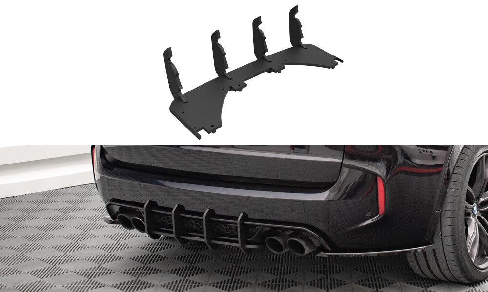 Street Pro Heckansatz Diffusor passend für BMW X5 M F85 schwarz matt