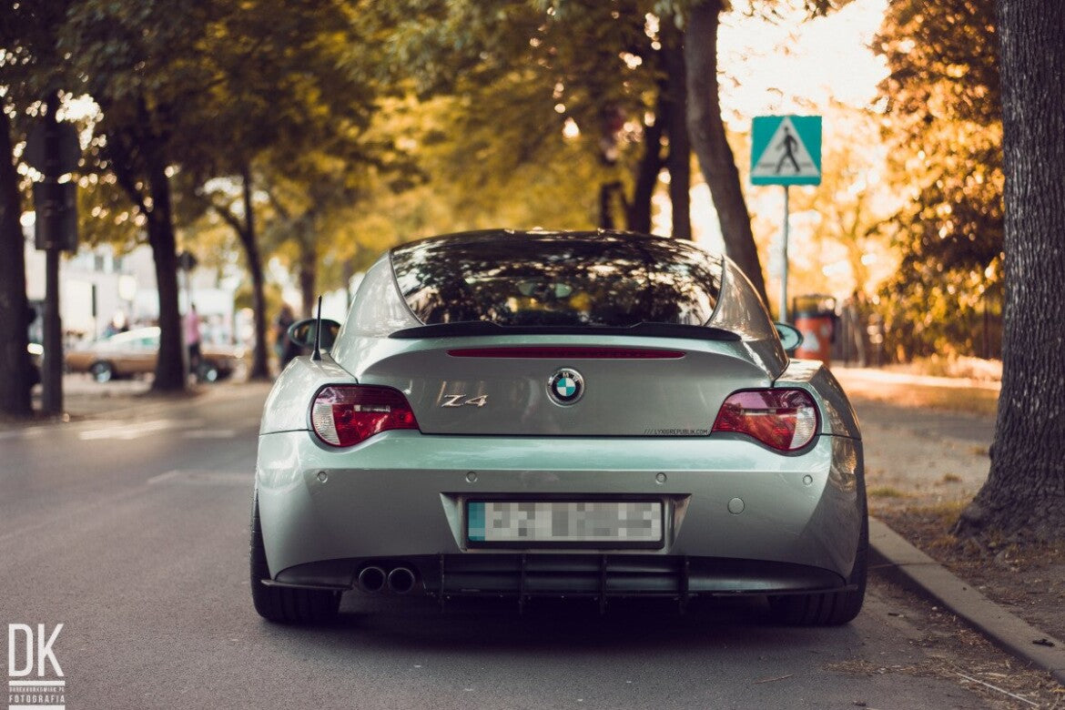 Street Pro Heckansatz Diffusor passend für BMW Z4 Coupe E86 schwarz matt