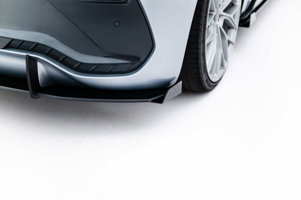 Street Pro Heckansatz Diffusor passend für CUPRA Born Mk1 schwarz matt + Hochglanz Flaps