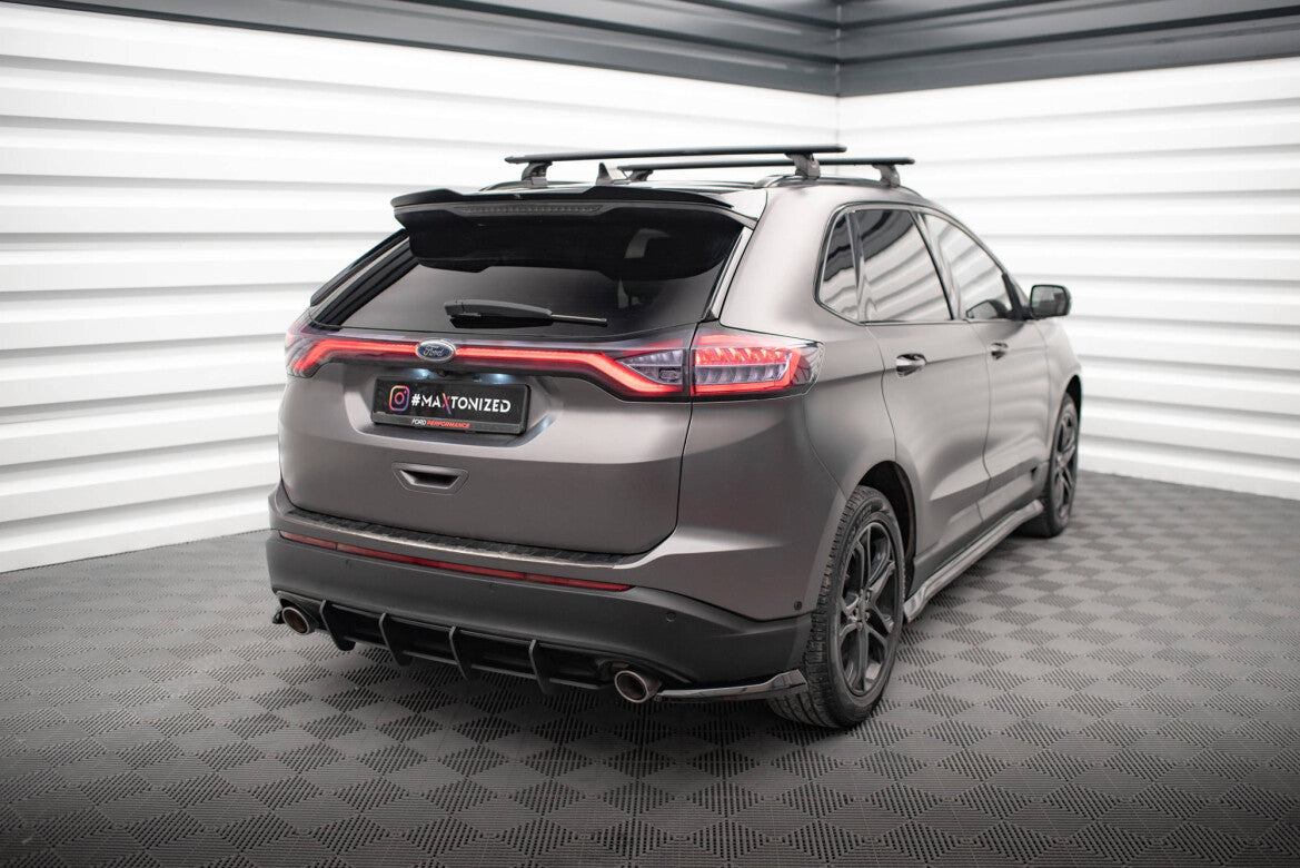 Street Pro Heckansatz Diffusor passend für Ford Edge Mk2 schwarz matt