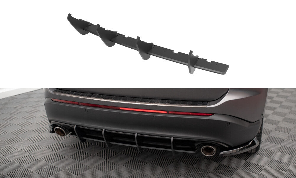 Street Pro Heckansatz Diffusor passend für Ford Edge Mk2 schwarz matt