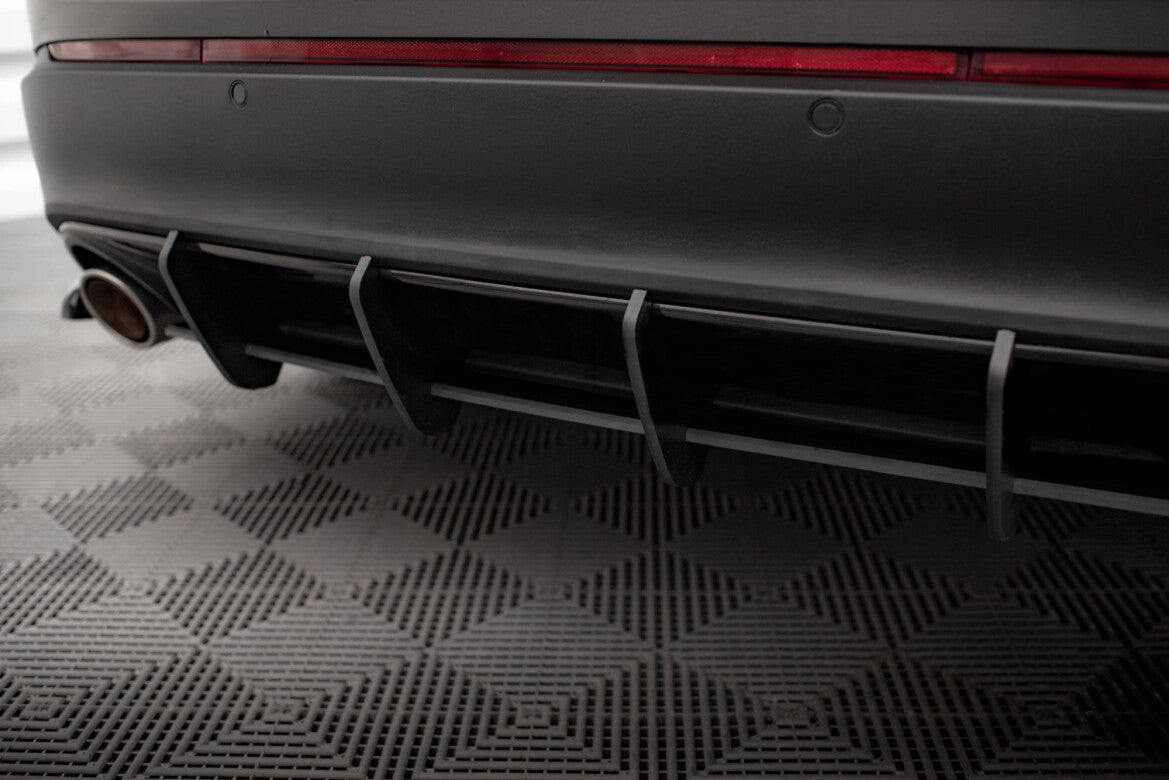 Street Pro Heckansatz Diffusor passend für Ford Edge Mk2 schwarz matt