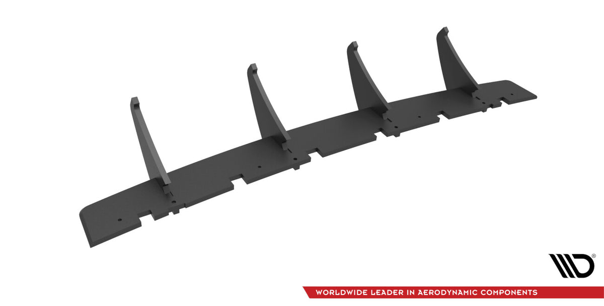 Street Pro Heckansatz Diffusor passend für Ford Edge Mk2 schwarz matt