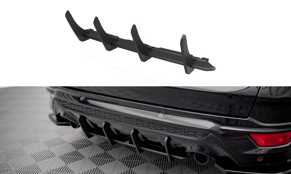 Street Pro Heckansatz Diffusor passend für Ford Escape ST-Line Mk3 schwarz matt