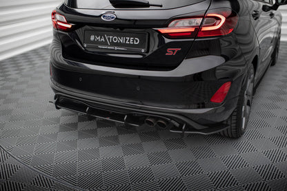 Street Pro Heckansatz Diffusor passend für Ford Fiesta Mk8 ST schwarz matt