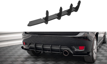 Street Pro Heckansatz Diffusor passend für Ford Fiesta ST Mk6 schwarz matt
