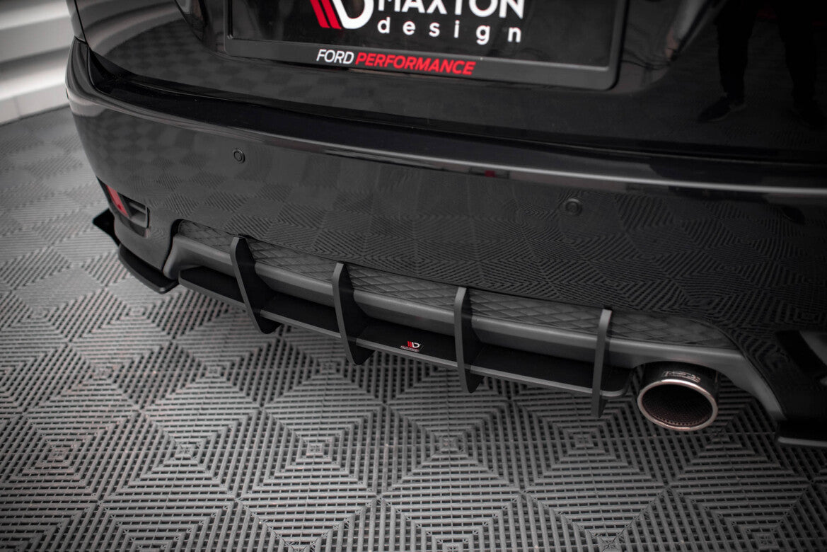 Street Pro Heckansatz Diffusor passend für Ford Fiesta ST Mk6 schwarz matt