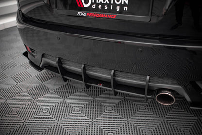Street Pro Heckansatz Diffusor passend für Ford Fiesta ST Mk6 schwarz matt