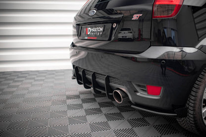 Street Pro Heckansatz Diffusor passend für Ford Fiesta ST Mk6 schwarz matt