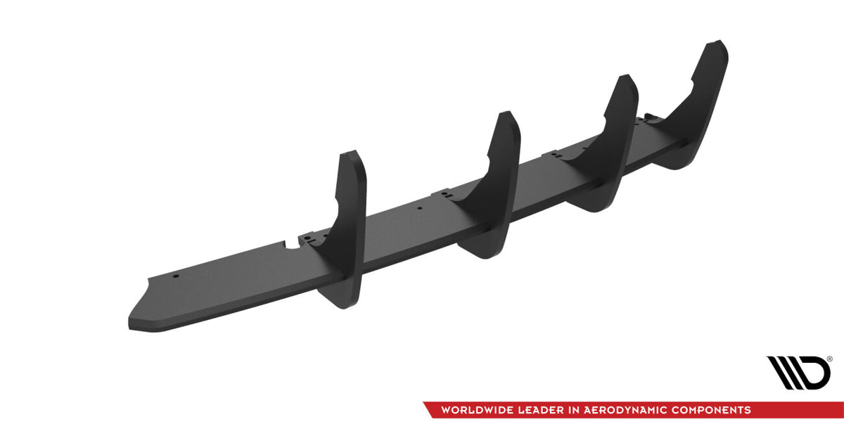 Street Pro Heckansatz Diffusor passend für Ford Fiesta ST Mk6 schwarz matt