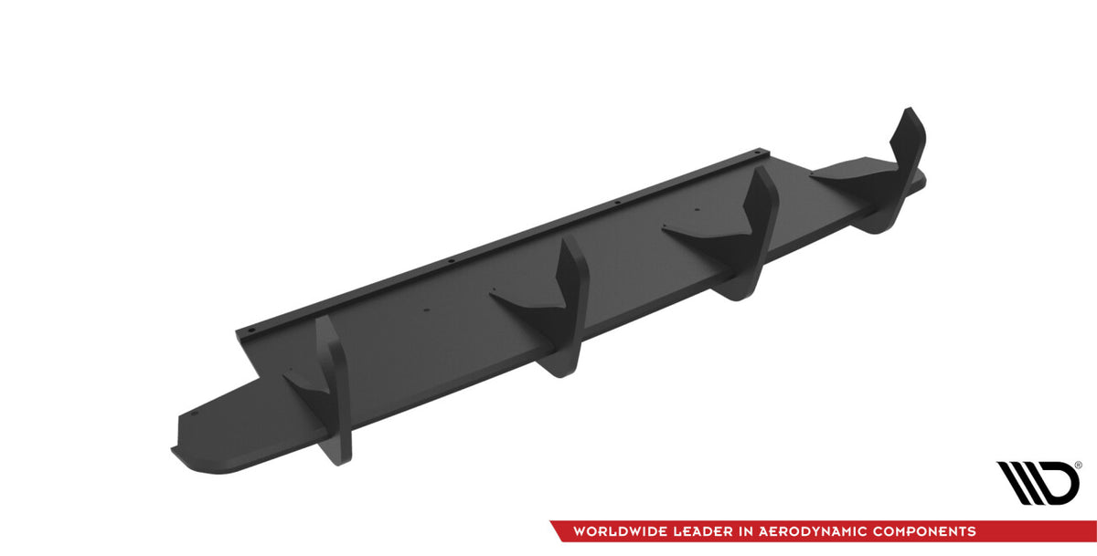 Street Pro Heckansatz Diffusor passend für Ford Focus Kombi ST Mk4 schwarz matt