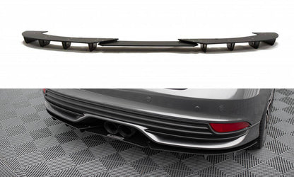 Street Pro Heckansatz Diffusor passend für Ford Focus ST Mk3 FL schwarz matt