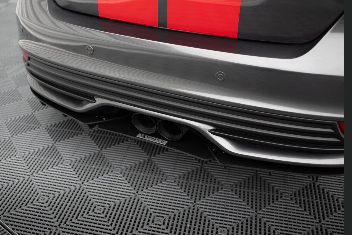 Street Pro Heckansatz Diffusor passend für Ford Focus ST Mk3 FL schwarz matt