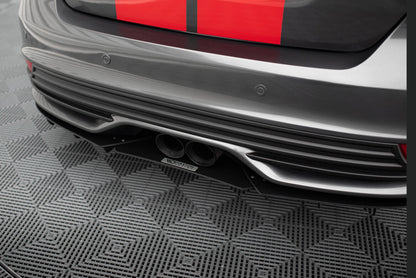 Street Pro Heckansatz Diffusor passend für Ford Focus ST Mk3 FL schwarz matt