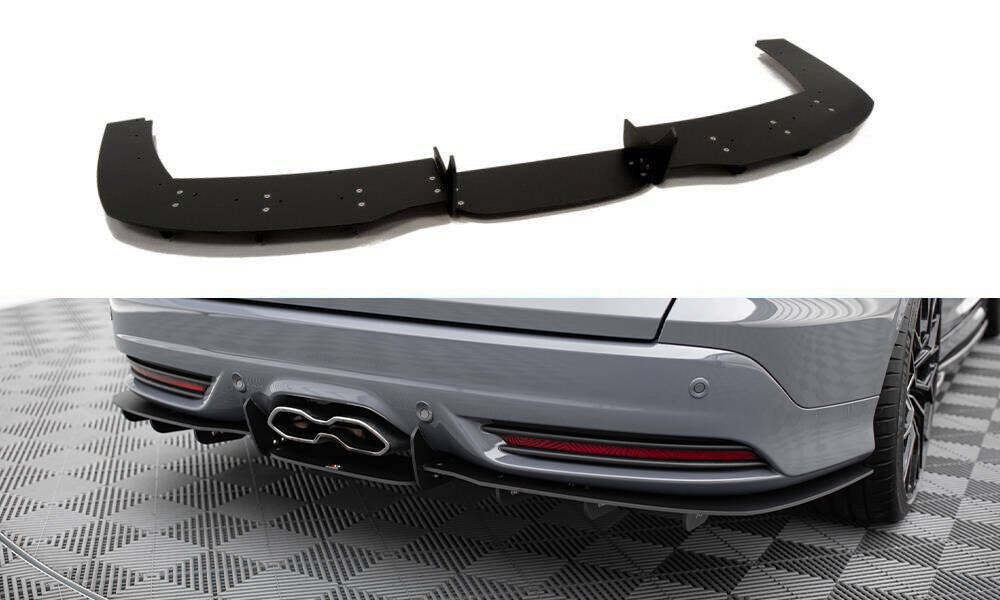 Street Pro Heckansatz Diffusor passend für Ford Focus ST Mk3 Kombi schwarz matt