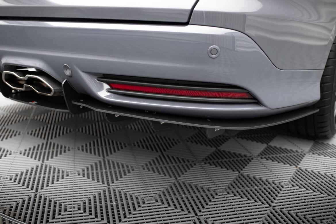 Street Pro Heckansatz Diffusor passend für Ford Focus ST Mk3 Kombi schwarz matt