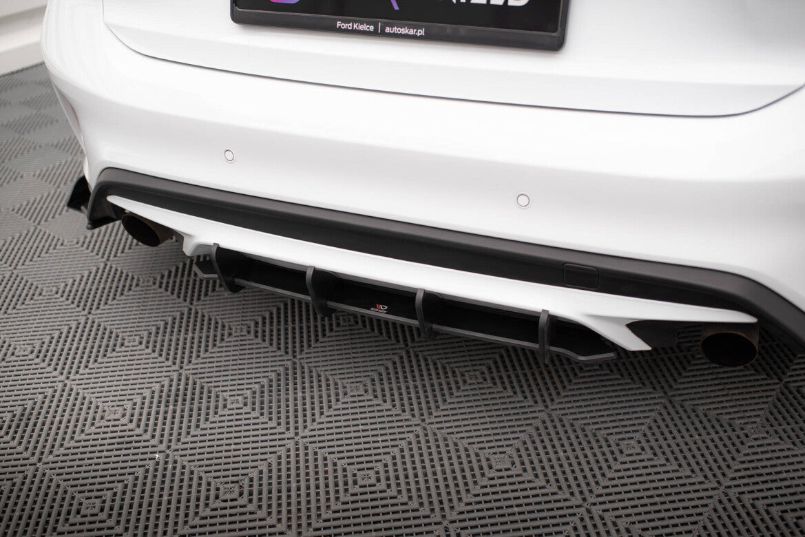 Street Pro Heckansatz Diffusor passend für Ford Focus ST Mk4 schwarz matt