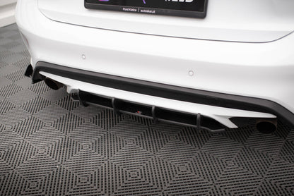 Street Pro Heckansatz Diffusor passend für Ford Focus ST Mk4 schwarz matt