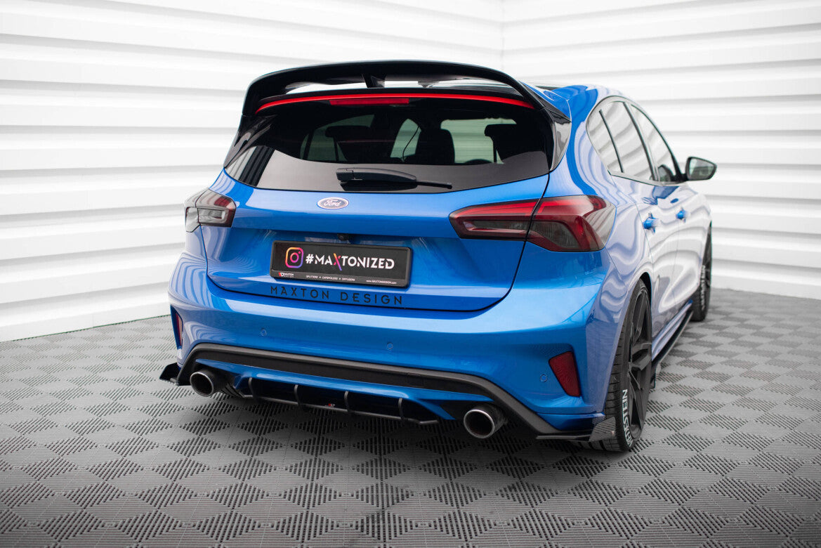 Street Pro Heckansatz Diffusor passend für Ford Focus ST Mk4 schwarz matt