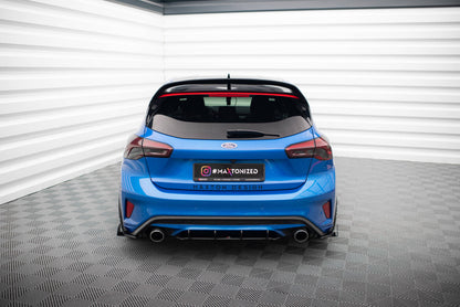 Street Pro Heckansatz Diffusor passend für Ford Focus ST Mk4 schwarz matt