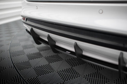 Street Pro Heckansatz Diffusor passend für Ford Mondeo Sport Mk5 FL / Fusion Sport Mk2 FL schwarz matt