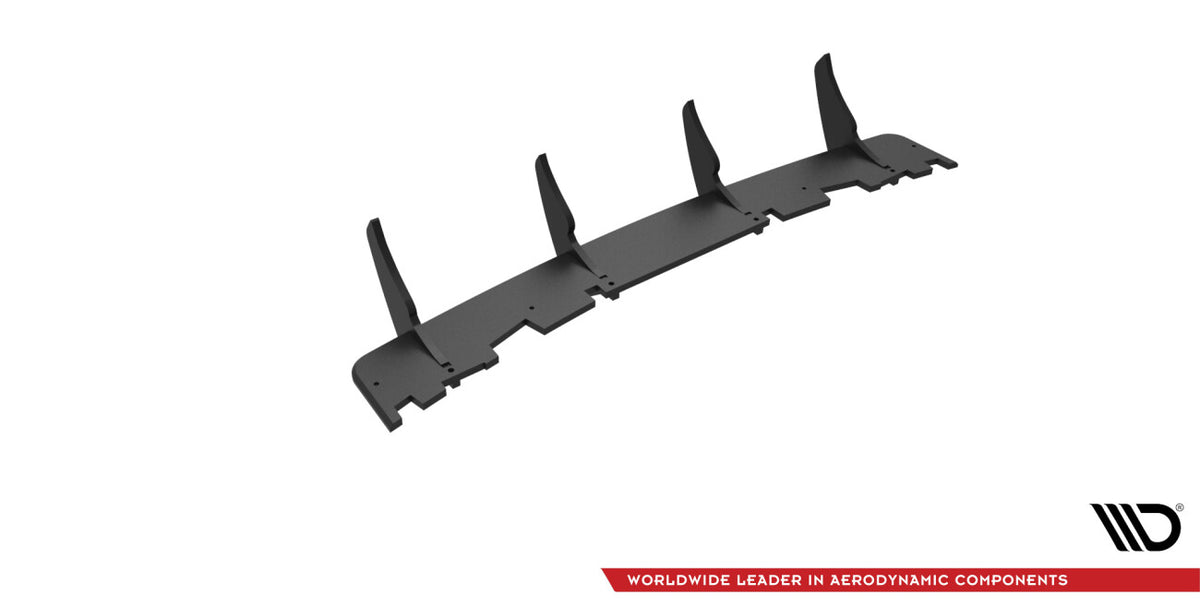 Street Pro Heckansatz Diffusor passend für Ford Mondeo Sport Mk5 FL / Fusion Sport Mk2 FL schwarz matt