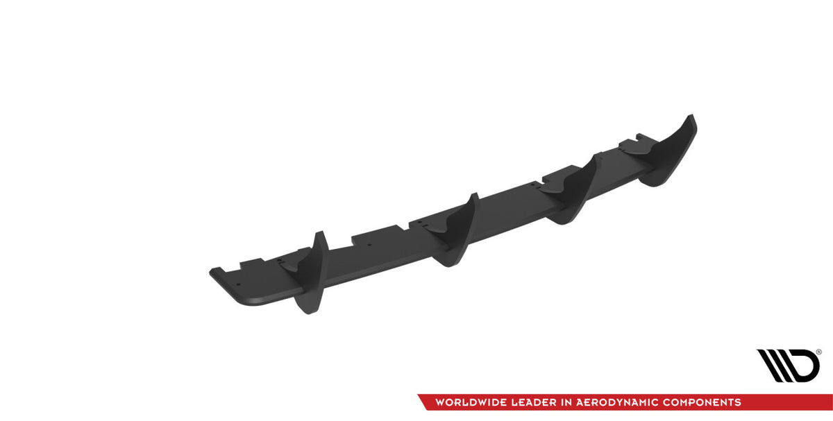 Street Pro Heckansatz Diffusor passend für Ford Mondeo Sport Mk5 FL / Fusion Sport Mk2 FL schwarz matt
