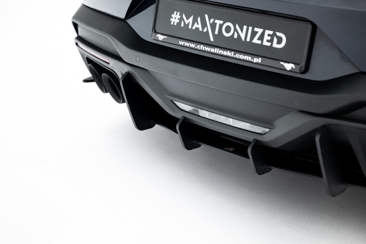 Street Pro Heckansatz Diffusor passend für Ford Mustang Dark Horse Mk7 schwarz matt