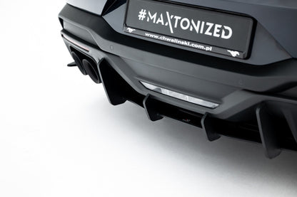 Street Pro Heckansatz Diffusor passend für Ford Mustang Dark Horse Mk7 schwarz matt