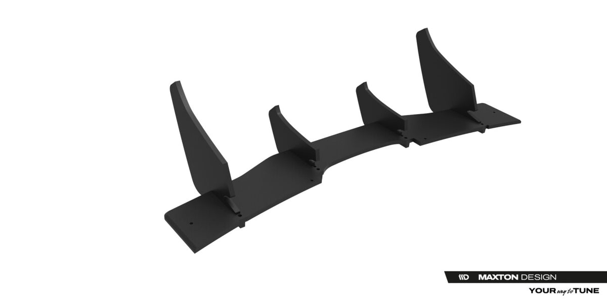 Street Pro Heckansatz Diffusor passend für Ford Mustang Dark Horse Mk7 schwarz matt