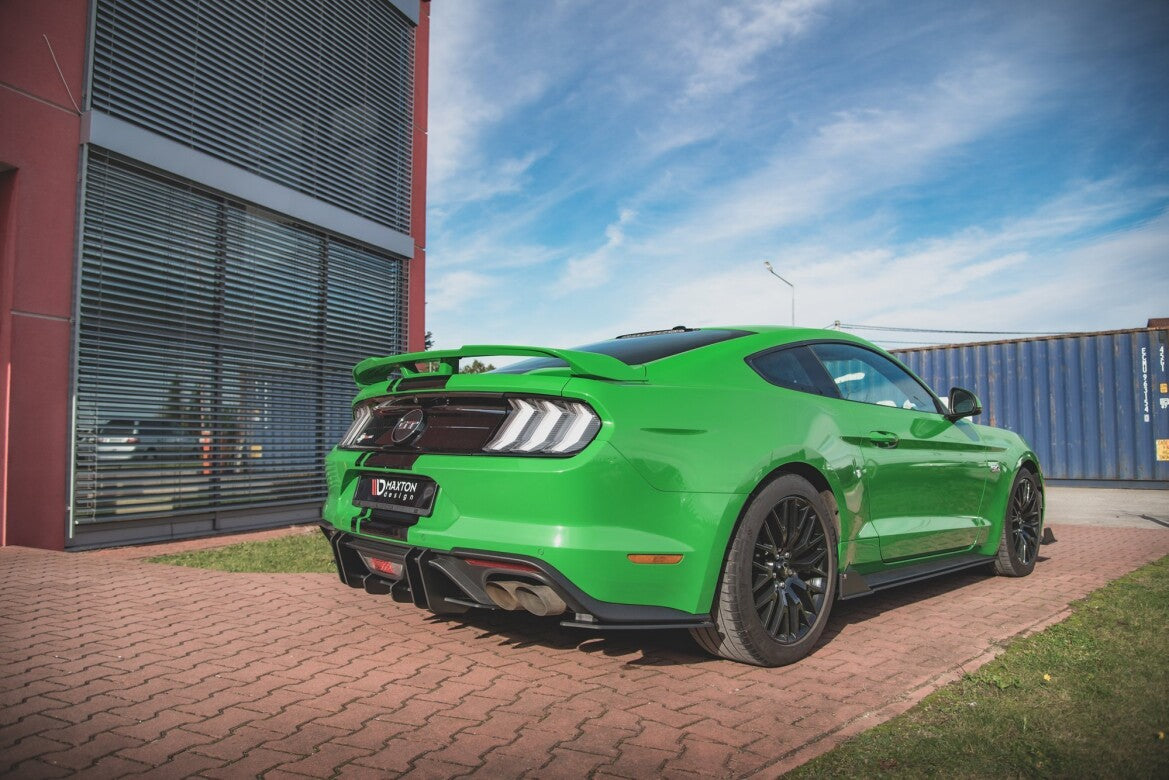 Street Pro Heckansatz Diffusor passend für Ford Mustang GT Mk6 FL schwarz matt