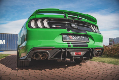 Street Pro Heckansatz Diffusor passend für Ford Mustang GT Mk6 FL schwarz matt