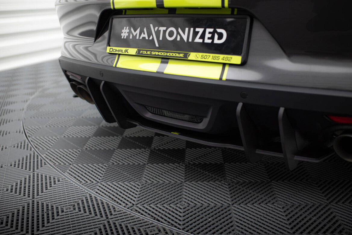 Street Pro Heckansatz Diffusor passend für Ford Mustang GT Mk6 Roush Performance schwarz matt