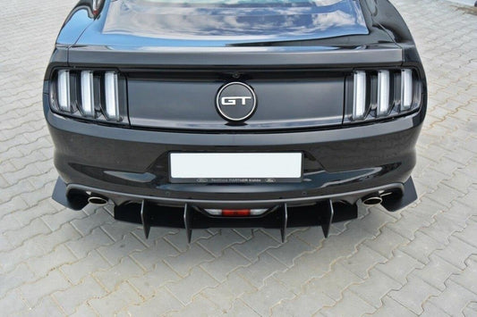 Street Pro Heckansatz Diffusor passend für Ford Mustang GT Mk6 schwarz matt